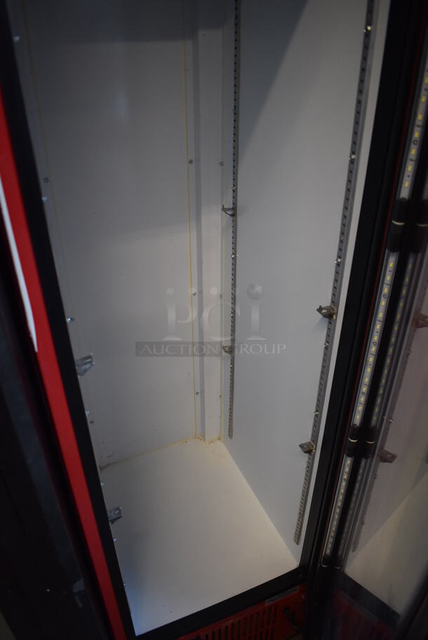 Imbera VR09CC-CO2 ENERGY STAR Metal Commercial Single Door Reach In Coca Cola Cooler Merchandiser w/ Poly Coated Racks. 115 Volts, 1 Phase. 19x30x76. Tested and Working! - Image 5 of 6