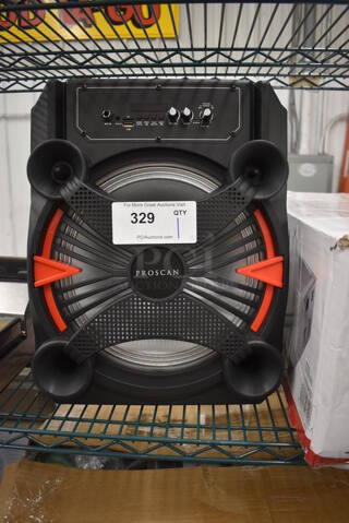 Proscan PA1271 Light Up Bluetooth Speaker. 14x10x17