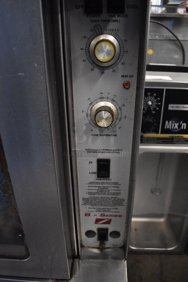 2 Southbend B Series Stainless Steel Commercial Natural Gas Powered Full Size Convection Oven w/ View Through Doors, Metal Oven Racks and Thermostatic Controls on Commercial Casters. 38x34x64.5. 2 Times Your Bid! - Image 8 of 9