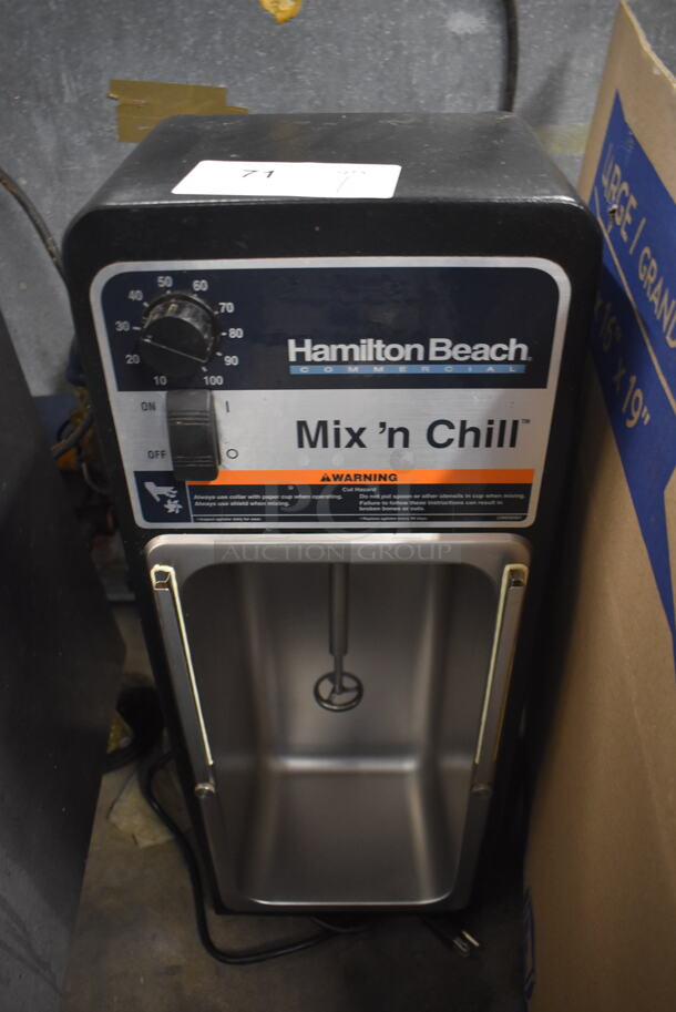 Hamilton Beach 94950 Stainless Steel Commercial Countertop Drink Mixer. 120 Volts, 1 Phase. 10x10x26. Tested and Working!