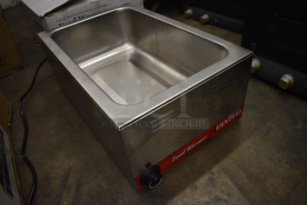IN ORIGINAL BOX! 2021 Avantco 177W50 Stainless Steel Commercial Countertop Food Warmer. 120 Volts, 1 Phase. 14.5x23x9. Tested and Working! - Image 4 of 7