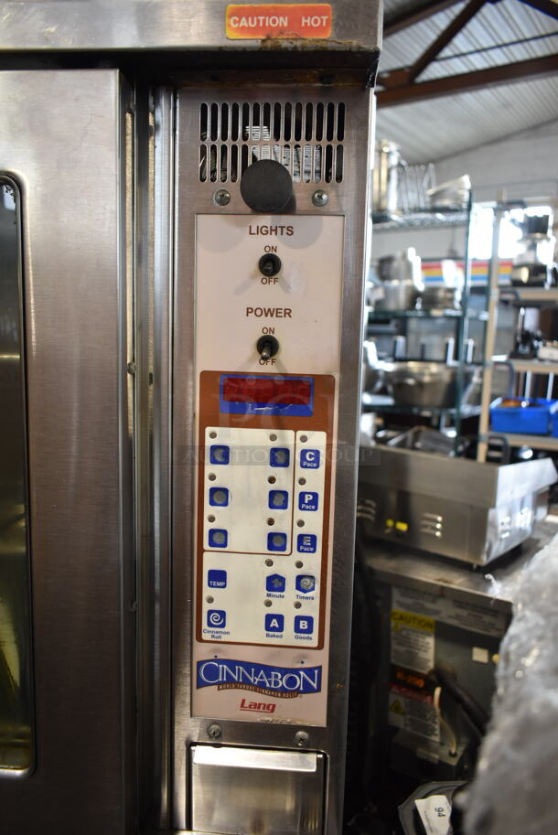 2 Lang ECCO-LMDR Stainless Steel Commercial Electric Powered Full Size Convection Oven w/ View Through Doors and Metal Oven Racks. 208/240 Volts, 1/3 Phase. 2 Times Your Bid! - Image 3 of 12