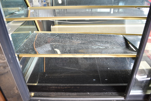 Kinco SRM38 Metal Commercial Floor Style Deli Display Case Merchandiser. See Pictures for Glass Damage. 220 Volts, 1 Phase.  - Image 6 of 9