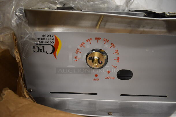 BRAND NEW SCRATCH AND DENT! CPG Stainless Steel Commercial Countertop Gas Powered Flat Top Griddle. 16x29x12 - Image 2 of 7