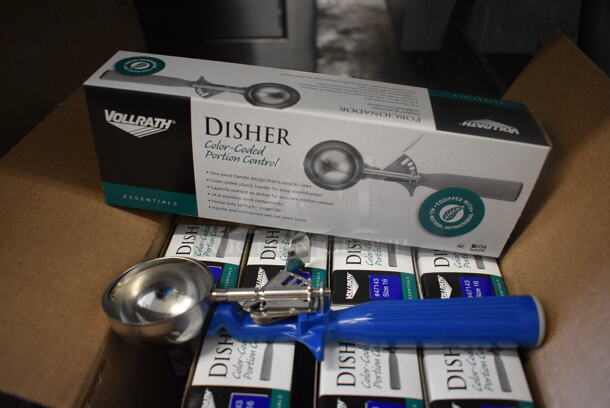 12 BRAND NEW IN BOX! Vollrath Stainless Steel Dishers. 9