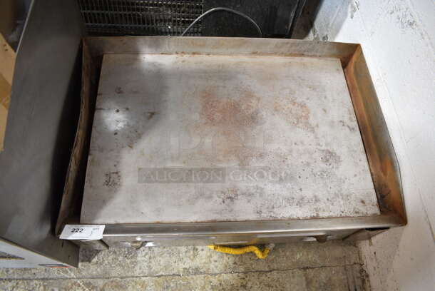 Star Stainless Steel Commercial Countertop Natural Gas Powered Flat Top Griddle. - Image 2 of 3