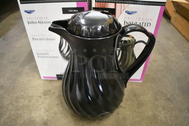 2 BRAND NEW IN BOX! Vollrath Black Poly Insulated Server. 8x6x9.5. 2 Times Your Bid!