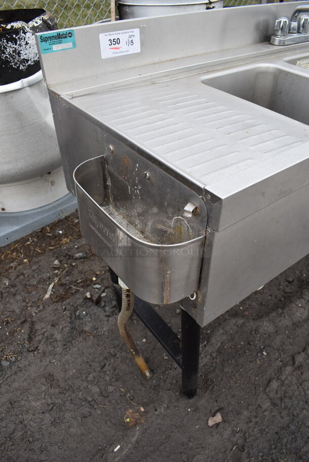 SupremeMetal Stainless Steel Commercial 3 Bay Sink w/ Dual Drain Boards, Faucet and Handles. 59x21x34. Bays 10x14x9. Drain Boards 9x16x1 - Image 2 of 6