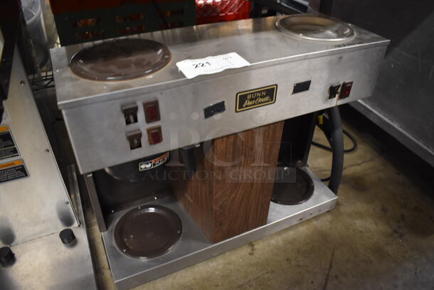 Bunn VPS Stainless Steel Commercial Countertop 3 Burner Coffee Machine w/ Poly Brew Basket. 120 Volts, 1 Phase. 23x8.5x19 - Image 2 of 4