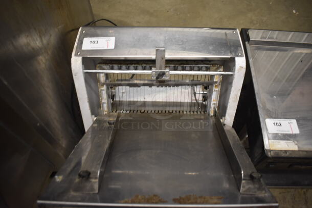 Metal Commercial Countertop Bread Loaf Slicer. 120 Volts, 1 Phase. 21x27x27. Tested and Working! - Image 3 of 5