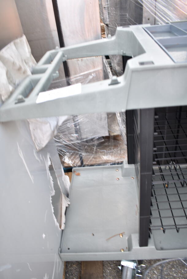 BRAND NEW SCRATCH AND DENT! Lavex 274HKCARTSM Hotel / Housekeeping Cart - Small Three Shelf on Commercial Casters.  - Image 6 of 8