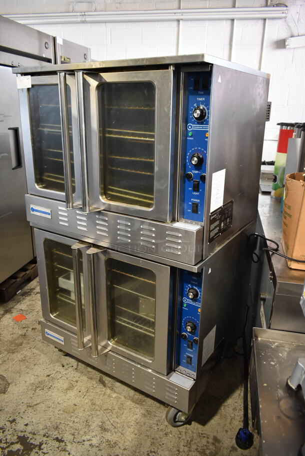 2 2020 Standard Range SR-COE 208 Stainless Steel Commercial Electric Powered Full Size Convection Oven w/ View Through Doors, Metal Oven Racks and Thermostatic Controls on Commercial Casters. 208 Volts, 1/3 Phase. 2 Times Your Bid! - Image 2 of 10