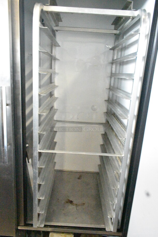 True T-49 Stainless Steel Commercial 2 Door Reach In Cooler w/ Metal Pan Rack. 115 Volts, 1 Phase. Tested and Working! - Image 3 of 6