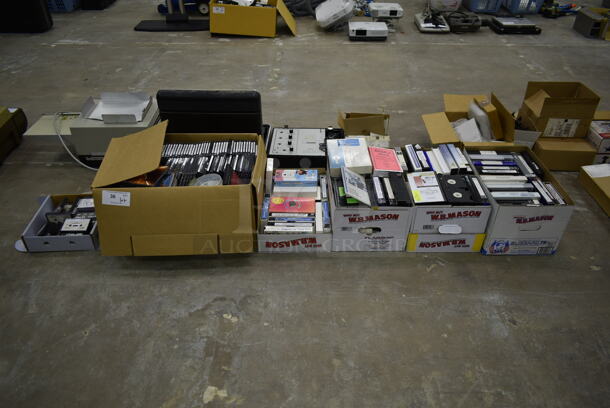 ALL ONE MONEY! Lot of Various Items Including CDs and Cassette Tapes. (Main Building)