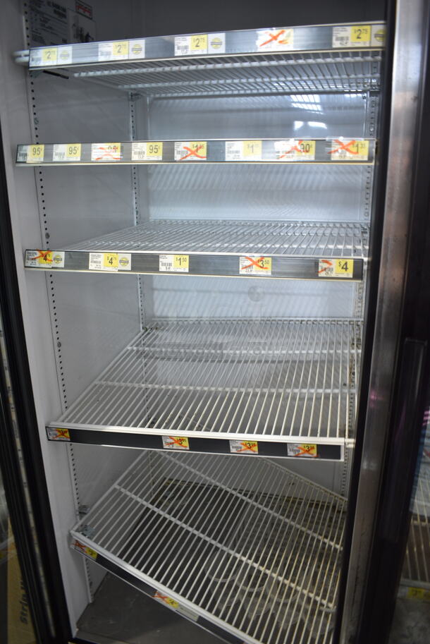 2015 True GDM-72-LD Metal Commercial 3 Door Reach In Cooler Merchandiser w/ Poly Coated Racks. 115 Volts, 1 Phase. Tested and Working! - Image 4 of 5