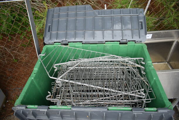 ALL ONE MONEY! Lot of Poly Dish Cart w/ Contents Including Bin and Metal - Image 3 of 3