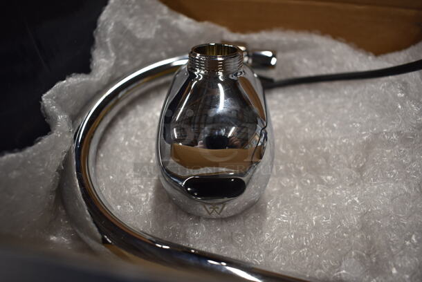 BRAND NEW IN BOX! Waterloo 750EFWM Electronic Stainless Steel Hands-Free Sensor Faucet For Wall Mount Single Inlet. - Image 3 of 9