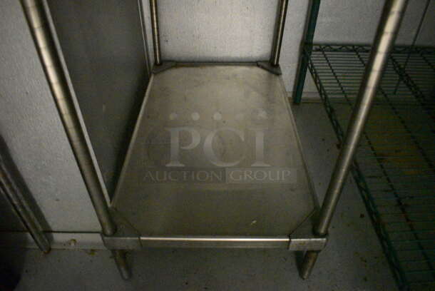 Metal Table w/ Under Shelf. 30x18x33.5. (kitchen) - Image 3 of 3