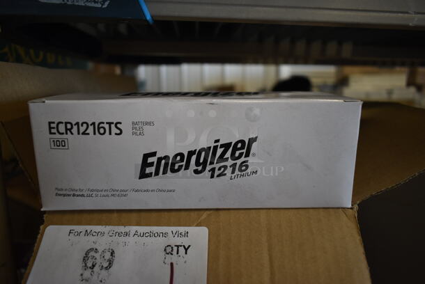 BRAND NEW SCRATCH AND DENT! 5 Boxes of 100 Energizer ECR1216TS Coin Cell Lithium Battery.  - Image 3 of 5