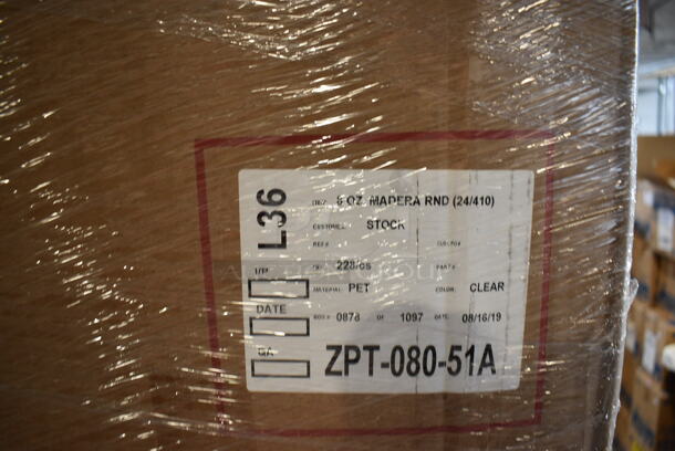 PALLET LOT of 23 BRAND NEW! Boxes of Poly-Tainer Clear Empty Bottles. 23 Times Your Bid! - Image 5 of 5