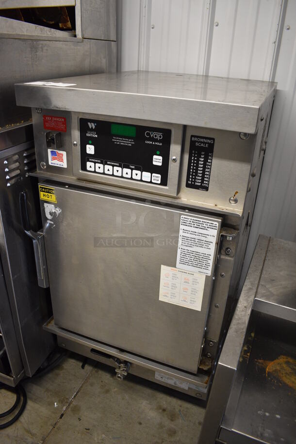 2017 Winston Model CAC503GE CVap Stainless Steel Commercial Single Door Warming Heated Cabinet. 120 Volts, 1 Phase. 19.5x27.5x35.5. Cannot Test Due To Plug Style - Image 2 of 6