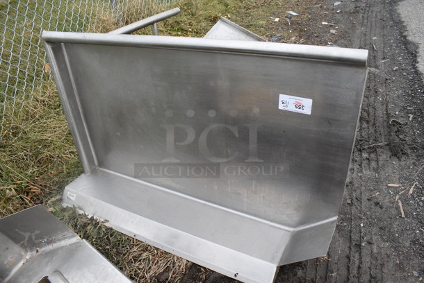 Stainless Steel Commercial Right Side Clean Side Dishwasher Table. Goes GREAT w/ Lots 344 and 354! 48x30x44 - Image 2 of 3