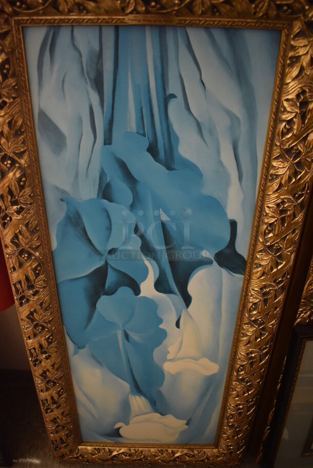 Framed Picture of Yellow Calla Green Leaves by Georgia O'Keeffe. - Image 4 of 7