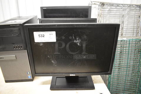 3 Various Dell Computer Towers. Includes 19". 3 Times Your Bid!