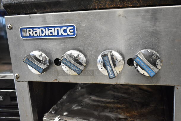Radiance Stainless Steel Commercial Countertop Natural Gas Powered 2 Burner Range.  - Image 5 of 5