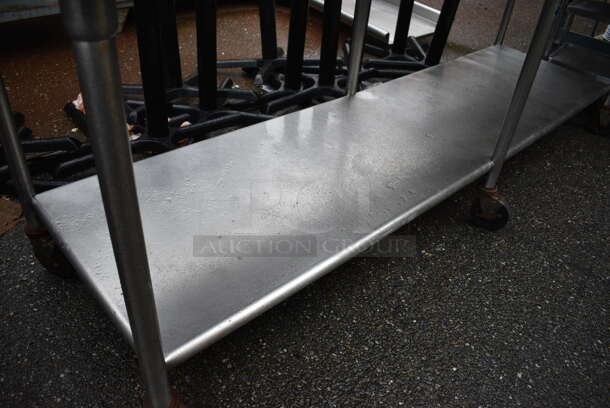 Stainless Steel Table w/ Stainless Steel Under Shelf on Commercial Casters. 96x30x36 - Image 3 of 4