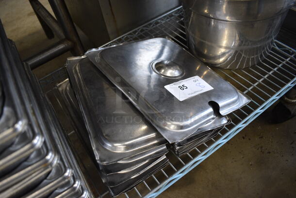 8 Stainless Steel 1/2 Size Drop In Bin Lids. 8 Times Your Bid! - Image 2 of 2
