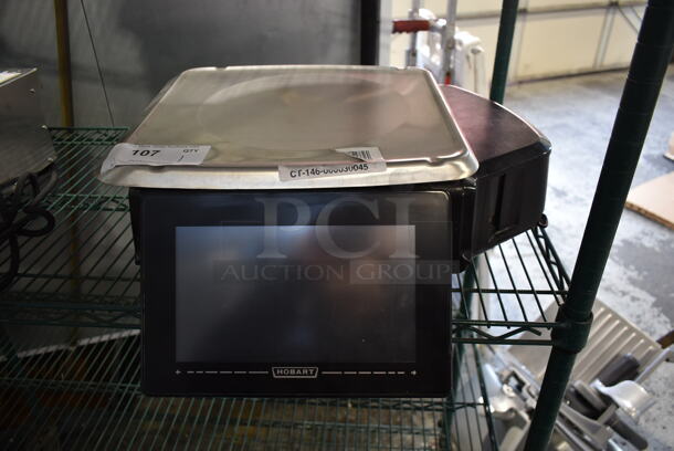 Hobart HTi Stainless Steel Commercial Countertop Food Portioning Scale. 120/208-240 Volts, 1 Phase.  - Image 1 of 10
