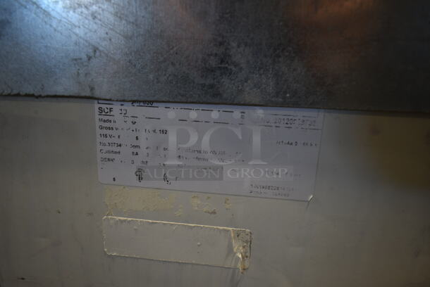 Metal Commercial Chest Freezer Merchandiser on Commercial Casters. Tested and Working! - Image 4 of 4