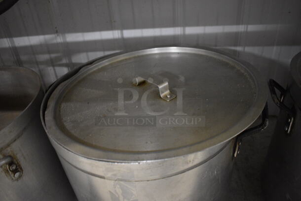 Metal Stock Pot w/ Lid. 20.5x17.5x16.5 - Image 2 of 3