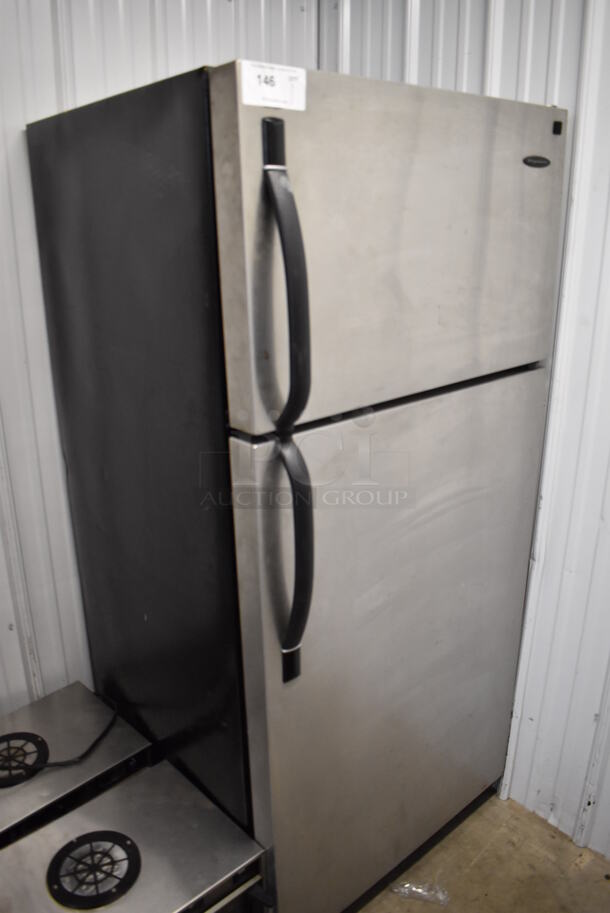 Frigidaire FRT18P6BSB4 Metal Cooler Freezer Combo Unit. 115 Volts, 1 Phase. 30x32x65.5. Cannot Test - Unit Needs New Power Cord - Image 3 of 8