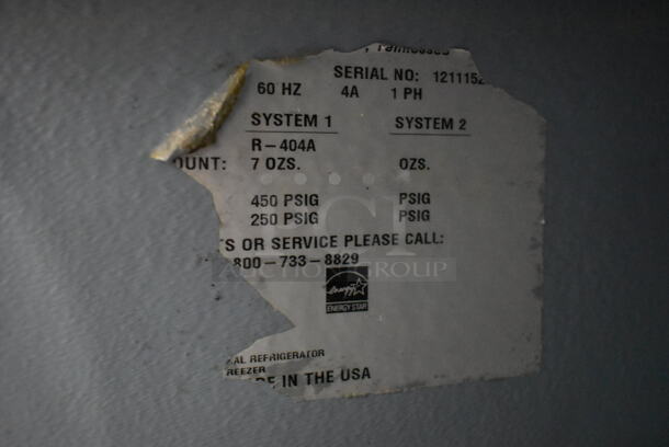 2012 Delfield Stainless Steel Commercial Single Door Undercounter Cooler on Commercial Casters. 115 Volts, 1 Phase. Tested and Working! - Image 5 of 5