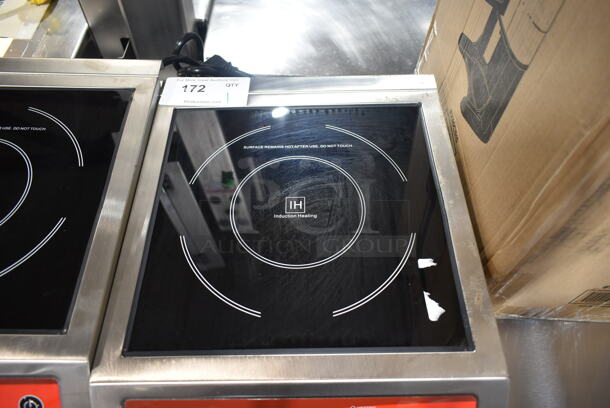 BRAND NEW SCRATCH AND DENT! 2023 Avantco 177IC3500 Stainless Steel Commercial Countertop Electric Powered Single Burner Induction Range. 208-240 Volts, 1 Phase.  - Image 4 of 5