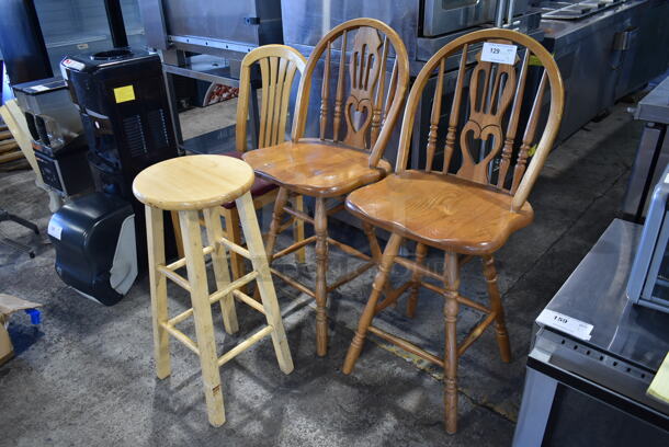 ALL ONE MONEY! Lot of 3 Chairs and 1 Stool. - Image 2 of 6