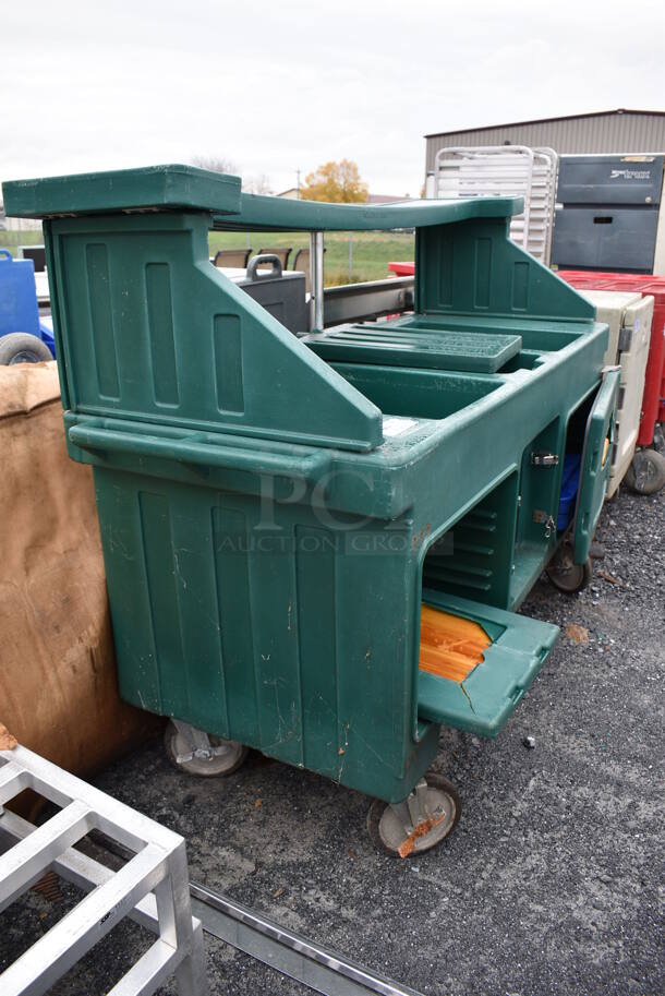 Green Poly Insulated Portable Buffett Station on Commercial Casters. 76x30x52 - Image 5 of 11