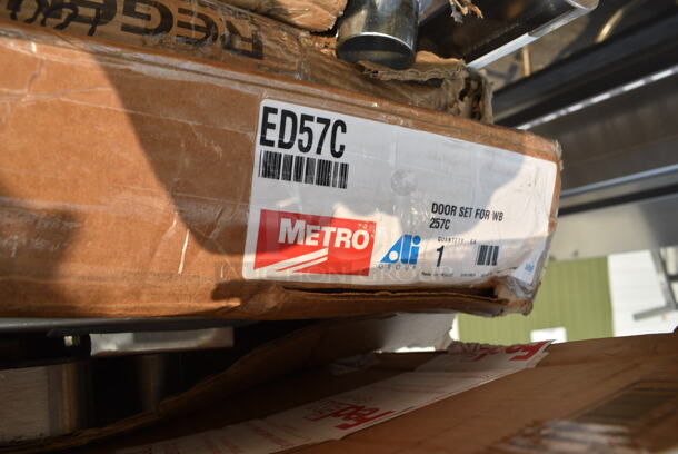 2 BRAND NEW SCRATCH AND DENT! Metro ED57C Door Set for Metro WB257C and WC257C Wine Racks. 2 Times Your Bid! May Be Missing Pieces. - Image 3 of 3
