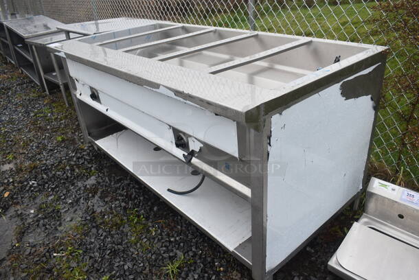 Stainless Steel Commercial Electric Powered Steam Table w/ Metal Under Shelf. 208-250 Volts, 1 Phase. 72x36x36 - Image 4 of 4
