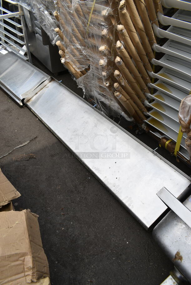 3 Metal Items; Pan Rack and 2 Wall Mount Shelves. 54.5x12x8, 35.5x11.5x8, 18x26x24. 3 Times Your Bid! - Image 4 of 4