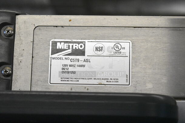 Metro C5T9-ASL C5 T Series Metal Commercial Heated Holding Cabinet on Commercial Casters. 120 Volts, 1 Phase. Tested and Working! - Image 7 of 7