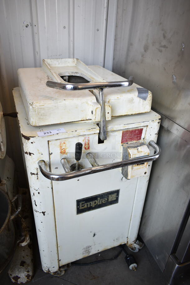 Empire Metal Commercial Floor Style Dough Divider on Commercial Casters. 250 Volts.  - Image 2 of 9