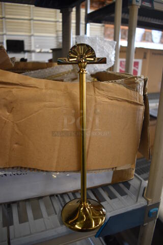 ALL ONE MONEY! Lot of Gold Colored Metal Countertop Tabletop Number Holders! 11"