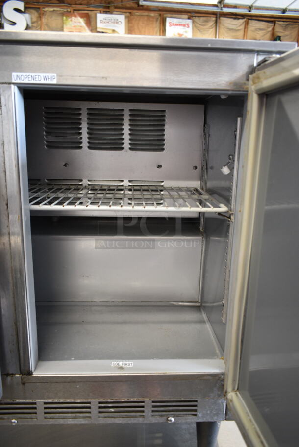 Beverage Air UCR34Y-17 Stainless Steel Commercial 2 Door Undercounter Cooler. 115 Volts, 1 Phase. Tested and Powers On But Does Not Get Cold
 - Image 3 of 5