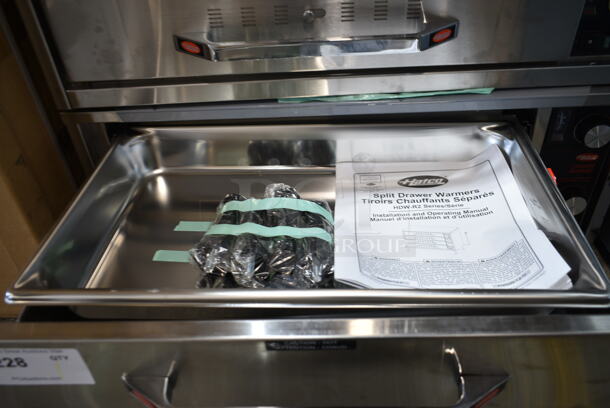 BRAND NEW SCRATCH AND DENT! Hatco HDW-1R2 Stainless Steel Freestanding Split Two Drawer Warmer. 120 Volts, 1 Phase. Tested and Working! - Image 5 of 8