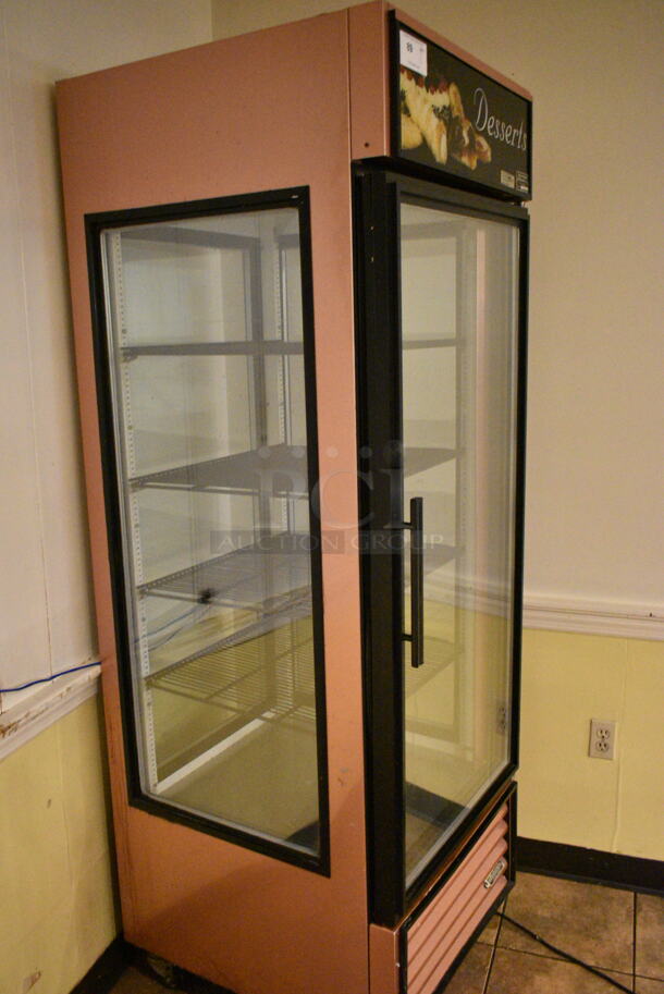 True G4SM-23 Metal Commercial Single Door Reach In Cooler Merchandiser w/ Poly Coated Racks on Commercial Casters. 115 Volts, 1 Phase. This Unit Was In Working Condition When the Restaurant Closed. (main dining room) - Image 7 of 9