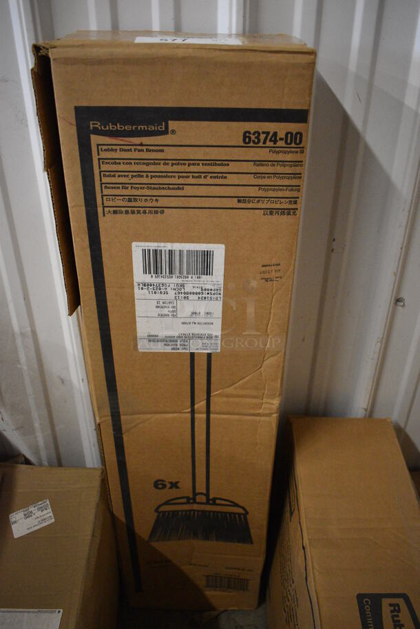 3 BRAND NEW IN BOX! Rubbermaid Brooms. 3 Times Your Bid!