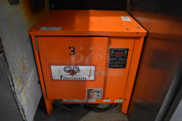 GNB OTC1112-600S1 Ferrocharger Industrial Battery Charger in Orange. 240 V/1 Phase. 